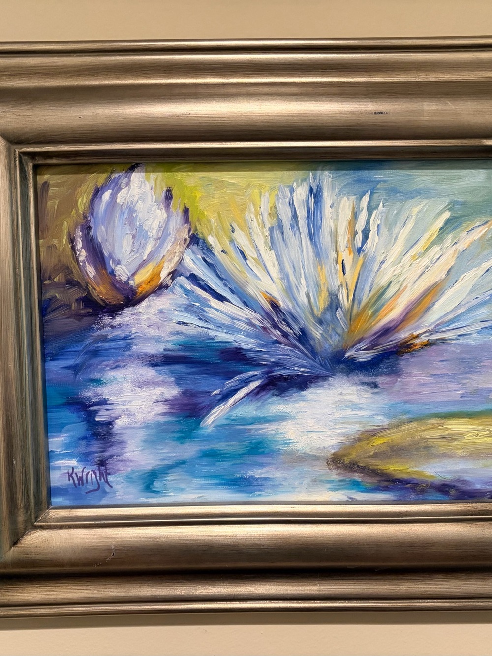Original Oil Painting 11x14” Framed in a Silver Plein Air Frame